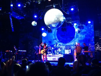 "Giant fucking disco ball"